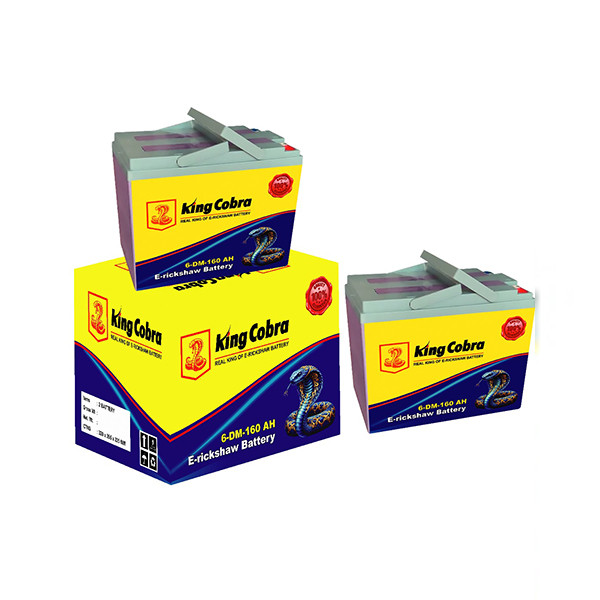 King Cobra 6-DM-160AH E-Rickshaw Battery